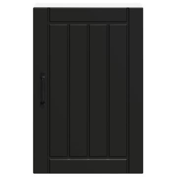 Kitchen Wall Cabinet Lucca - Black Engineered Wood | HipoMarket