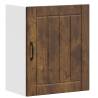 Lucca Kitchen Wall Cabinet - Smoked Oak Engineered Wood