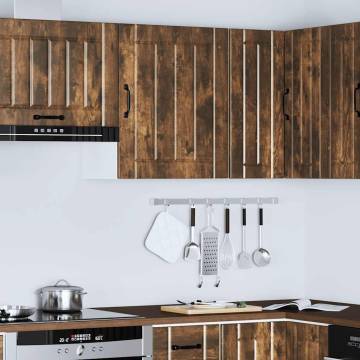 Lucca Kitchen Wall Cabinet - Smoked Oak Engineered Wood