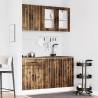 Kalmar 4 Piece Kitchen Cabinet Set - Smoked Oak Finish