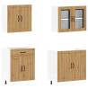 4 Piece Kitchen Cabinet Set - Kalmar Artisan Oak - hipomarket