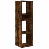 Stylish Smoked Oak Book Cabinet | 34x31x112 cm