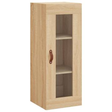 Stylish Highboard Sonoma Oak - 34.5x34x180 cm | HIPO Market