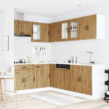 11 Piece Kitchen Cabinet Set - Lucca Artisan Oak | Hipo Market