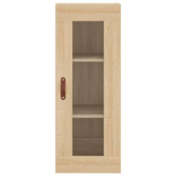 Stylish Highboard Sonoma Oak - 34.5x34x180 cm | HIPO Market