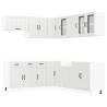 11 Piece Lucca Gloss White Kitchen Cabinet Set | HipoMarket