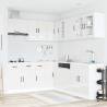 11 Piece Lucca Gloss White Kitchen Cabinet Set | HipoMarket