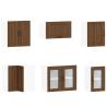 11 Piece Kitchen Cabinet Set - Lucca Brown Oak | HipoMarket