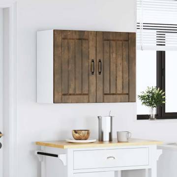 Lucca Smoked Oak Kitchen Wall Cabinet - Space Optimizer