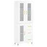 Highboard High Gloss White - Stylish Storage Solution