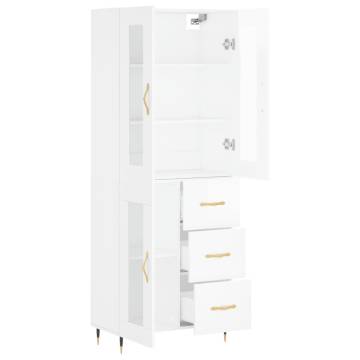 Highboard High Gloss White - Stylish Storage Solution