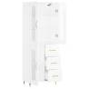 Highboard High Gloss White - Stylish Storage Solution