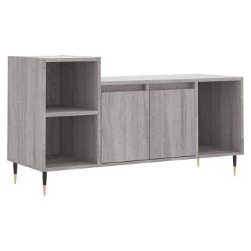 Stylish Grey Sonoma TV Cabinet - 100x35x55 cm | HipoMarket UK