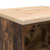 Garage Storage Cabinet in Smoked Oak - 60x51x85 cm Solid Wood