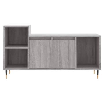 Stylish Grey Sonoma TV Cabinet - 100x35x55 cm | HipoMarket UK