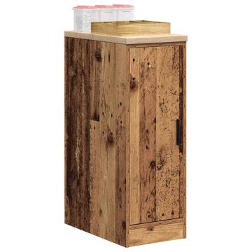 Garage Storage Cabinet - Old Wood Solid Pine 30x51x85 cm