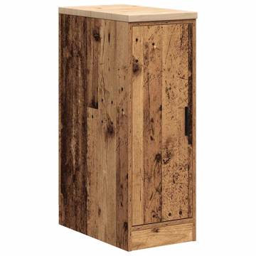 Garage Storage Cabinet - Old Wood Solid Pine 30x51x85 cm