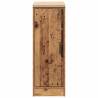 Garage Storage Cabinet - Old Wood Solid Pine 30x51x85 cm