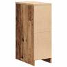 Garage Storage Cabinet - Old Wood Solid Pine 30x51x85 cm