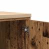 Garage Storage Cabinet - Old Wood Solid Pine 30x51x85 cm