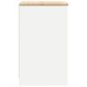 Garage Storage Cabinet White 40x51x85 cm Solid Wood Pine