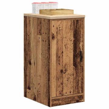 Garage Storage Cabinet Old Wood - Durable & Stylish 40x51x85 cm