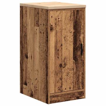 Garage Storage Cabinet Old Wood - Durable & Stylish 40x51x85 cm