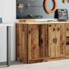 Garage Storage Cabinet Old Wood - Durable & Stylish 40x51x85 cm