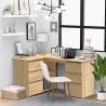 Corner Desk Sonoma Oak 145x100x76 cm Engineered Wood Colour sonoma oak 