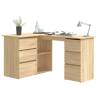 Corner Desk Sonoma Oak 145x100 cm - Stylish & Practical | HipoMarket