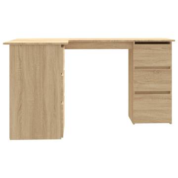 Corner Desk Sonoma Oak 145x100 cm - Stylish & Practical | HipoMarket