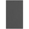 Doormat Stripe Black and Grey 90x150 cm - Durable & Stylish