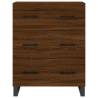 Stylish Highboard Brown Oak - 69.5x34x180 cm Engineered Wood