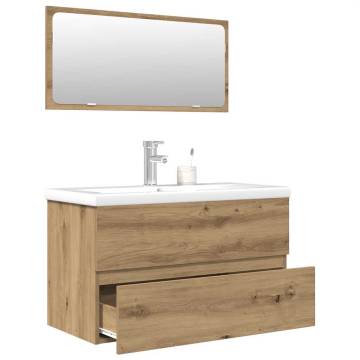 3 Piece Bathroom Furniture Set - Artisan Oak | HipoMarket