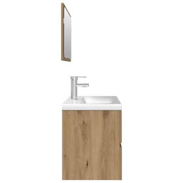 3 Piece Bathroom Furniture Set - Artisan Oak | HipoMarket