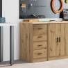 Garage Storage Cabinet Artisan Oak - Durable Solid Wood Design