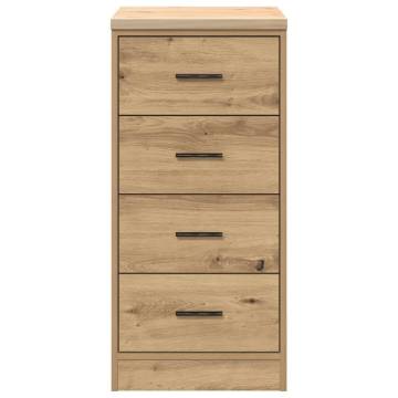 Garage Storage Cabinet Artisan Oak - Durable Solid Wood Design