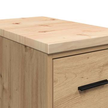 Garage Storage Cabinet Artisan Oak - Solid Wood, 30x51x85 cm