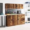 Garage Wall Cabinet - Old Wood Engineered Wood Storage Solution