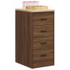  Garage Storage Cabinet Brown Oak 40x51x85 cm Solid Wood Pine Colour brown oak Size 40 x 51 x 85 cm Quantity in Package 1 Model 4 drawers 