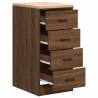 Garage Storage Cabinet Brown Oak - 40x51x85 cm Solid Wood