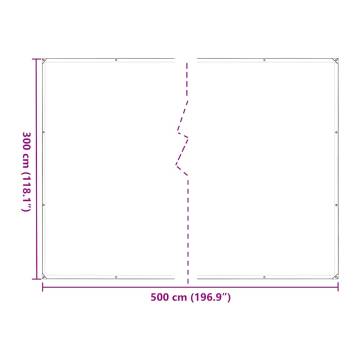 Plant Cover with Eyelets 3x5m | Durable PE Protection