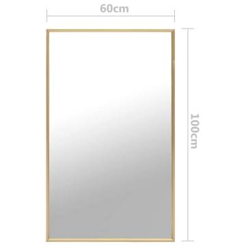 Mirror Gold 100x60 cm | Minimalist Home Décor