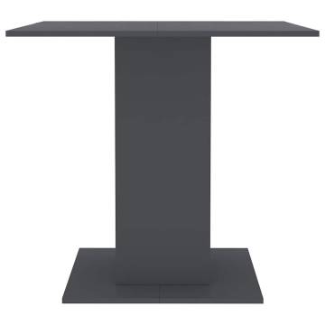 Stylish Grey Dining Table 80x80 cm | Durable Engineered Wood