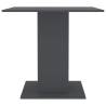 Stylish Grey Dining Table 80x80 cm | Durable Engineered Wood