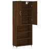 Stylish Highboard in Brown Oak - Engineered Wood | HipoMarket