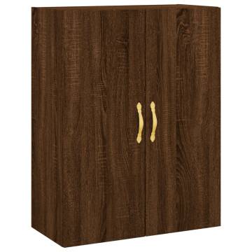 Stylish Highboard in Brown Oak - Engineered Wood | HipoMarket