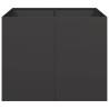 Stylish Black Steel Planter 100x100x80 cm | HipoMarket