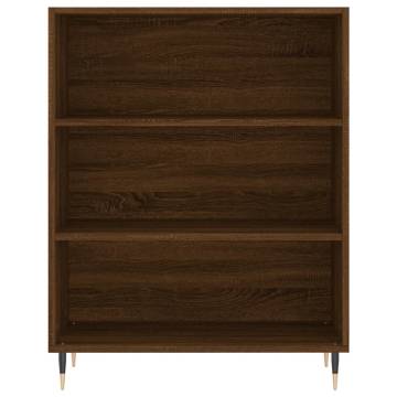 Stylish Highboard in Brown Oak - Engineered Wood | HipoMarket