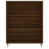 Stylish Highboard in Brown Oak - Engineered Wood | HipoMarket